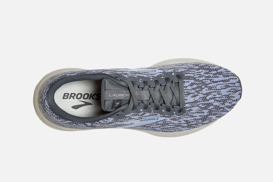 Brooks Launch 7 Road Running Shoes Womens - Grey/Blue - FKGJU-0843